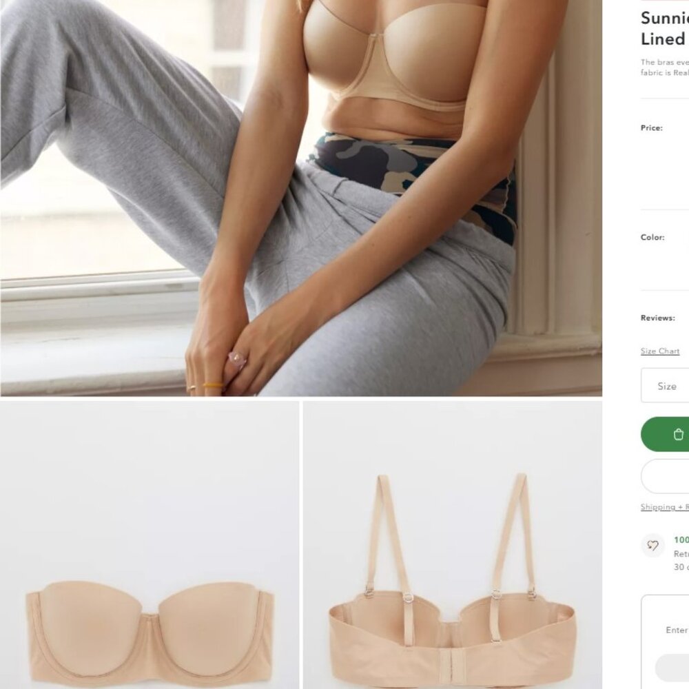 Sunnie Strapless Lightly Lined Bra size 32B